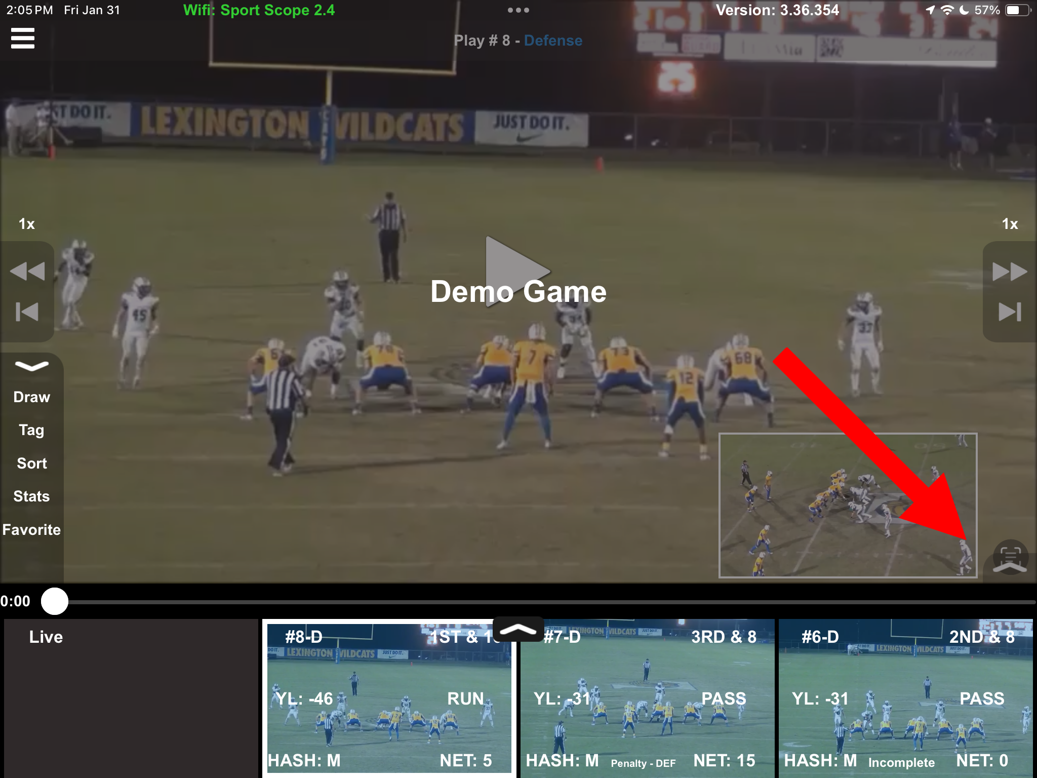 Demo Game Clip Selected arrow to ODK and tag.PNG